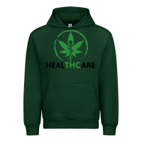 Forest Green healthcare thc marijuana cannabis medical Urban Hoodie - linhVisuals
