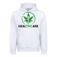 White healthcare thc marijuana cannabis medical Urban Hoodie - linhVisuals