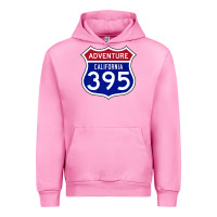 Fuchsia Pink california usa highway 395 hiking fishing climbing adventure premium Urban Hoodie - linhVisuals