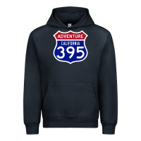 Navy california usa highway 395 hiking fishing climbing adventure premium Urban Hoodie - linhVisuals