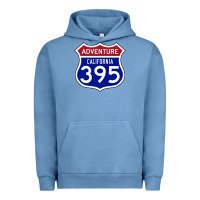 Pigment Pebble Blue california usa highway 395 hiking fishing climbing adventure premium Urban Hoodie - linhVisuals