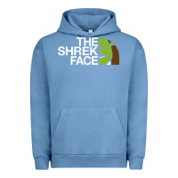 Pigment Pebble Blue the shrek face Urban Hoodie - linhVisuals