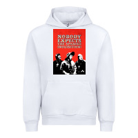 White nobody expects the spanish inquisition Urban Hoodie - linhVisuals