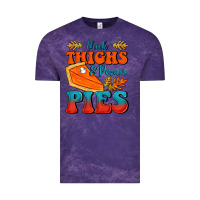 Cloud Purple Thick Thighs&Pecan Pies Vintage Tee - FaDigitalArtStudio