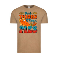 Vintage Coffee Thick Thighs&Pecan Pies Vintage Tee - FaDigitalArtStudio