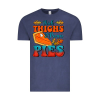 Vintage Denim Thick Thighs&Pecan Pies Vintage Tee - FaDigitalArtStudio