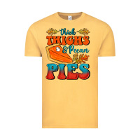 Vintage Mustard Thick Thighs&Pecan Pies Vintage Tee - FaDigitalArtStudio