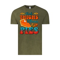 Vintage Olive Thick Thighs&Pecan Pies Vintage Tee - FaDigitalArtStudio