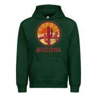 Forest Green arizona cactus sunset scene graphic t shirt Urban Hoodie - linhVisuals