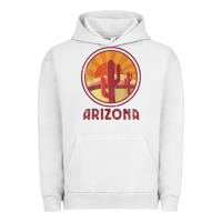 Pigment Lunar Rock arizona cactus sunset scene graphic t shirt Urban Hoodie - linhVisuals