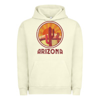 Pigment Pistachio arizona cactus sunset scene graphic t shirt Urban Hoodie - linhVisuals