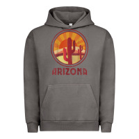 Pigment Tornado arizona cactus sunset scene graphic t shirt Urban Hoodie - linhVisuals