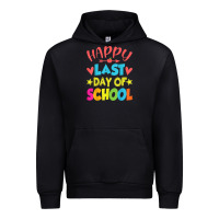 Black happy last day of school teacher boys girls school last day Urban Hoodie - linhVisuals