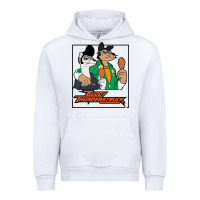 White buddy thunderstruck friend Urban Hoodie - linhVisuals