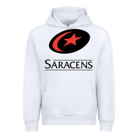 White saracens Urban Hoodie - linhVisuals