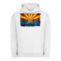 Pigment Lunar Rock arizona flag in grungy style raglan baseball tee Urban Hoodie - linhVisuals