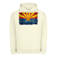 Pigment Pistachio arizona flag in grungy style raglan baseball tee Urban Hoodie - linhVisuals
