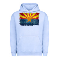 Pigment Grape Ice arizona flag in grungy style raglan baseball tee Urban Hoodie - linhVisuals