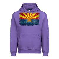 Tulip arizona flag in grungy style raglan baseball tee Urban Hoodie - linhVisuals