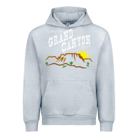 Heather Grey arizona grand canyon greetings souvenir tee shirt Urban Hoodie - linhVisuals