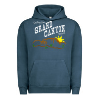 Pigment Midnight Navy arizona grand canyon greetings souvenir tee shirt Urban Hoodie - linhVisuals
