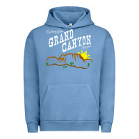 Pigment Pebble Blue arizona grand canyon greetings souvenir tee shirt Urban Hoodie - linhVisuals