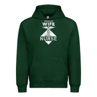 Forest Green my husband is a nurse im a proud wife of a nurse Urban Hoodie - linhVisuals
