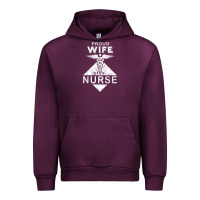 Mauve Wine my husband is a nurse im a proud wife of a nurse Urban Hoodie - linhVisuals