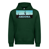 Forest Green arizona shirt   saguaro cactus desert landscape t shirt Urban Hoodie - linhVisuals