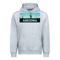 Heather Grey arizona shirt   saguaro cactus desert landscape t shirt Urban Hoodie - linhVisuals