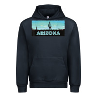 Navy arizona shirt   saguaro cactus desert landscape t shirt Urban Hoodie - linhVisuals