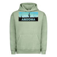 Pigment Oil Green arizona shirt   saguaro cactus desert landscape t shirt Urban Hoodie - linhVisuals