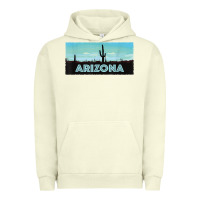Pigment Pistachio arizona shirt   saguaro cactus desert landscape t shirt Urban Hoodie - linhVisuals