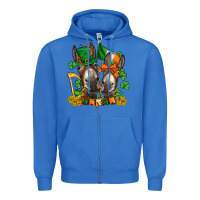 True Royal st patricks donkeys with  shamrocks Zipper Hoodie - AdoDesignShop
