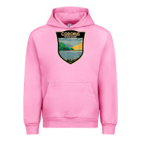 Fuchsia Pink codorus state park pennsylvania badge vintage Urban Hoodie - linhVisuals