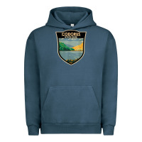 Pigment Midnight Navy codorus state park pennsylvania badge vintage Urban Hoodie - linhVisuals