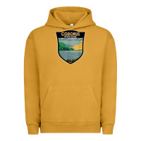 Pigment Peanut Butter codorus state park pennsylvania badge vintage Urban Hoodie - linhVisuals