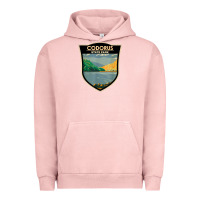 Pigment Salmon codorus state park pennsylvania badge vintage Urban Hoodie - linhVisuals