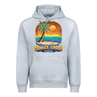 Heather Grey delray beach florida  vintage distressed souvenir long sleeve t shirt Urban Hoodie - linhVisuals