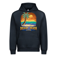 Navy delray beach florida  vintage distressed souvenir long sleeve t shirt Urban Hoodie - linhVisuals