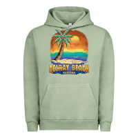 Pigment Oil Green delray beach florida  vintage distressed souvenir long sleeve t shirt Urban Hoodie - linhVisuals