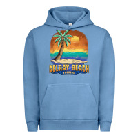 Pigment Pebble Blue delray beach florida  vintage distressed souvenir long sleeve t shirt Urban Hoodie - linhVisuals