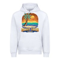 White delray beach florida  vintage distressed souvenir long sleeve t shirt Urban Hoodie - linhVisuals