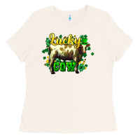 Bone St. Patrick's Day Cow Ladies Tee - HowdyJamesFarm