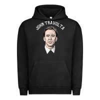 Pigment Black sports nicolas cage as john travolta Urban Hoodie - linhVisuals