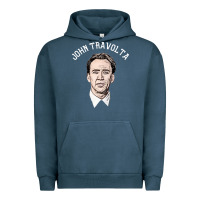 Pigment Midnight Navy sports nicolas cage as john travolta Urban Hoodie - linhVisuals