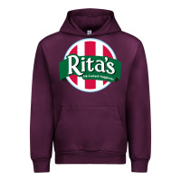Mauve Wine rita's italian ice cafe Urban Hoodie - linhVisuals