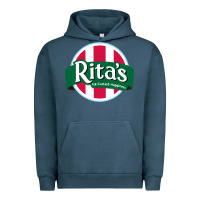 Pigment Midnight Navy rita's italian ice cafe Urban Hoodie - linhVisuals