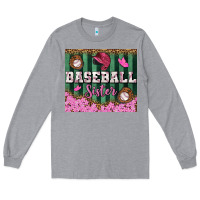 Heather Grey baseball sister tumbler Long Sleeve Tee - BundleAndBundleShop