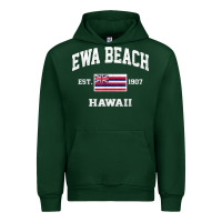Forest Green ewa beach hawaii hi vintage state athletic style t shirt Urban Hoodie - linhVisuals